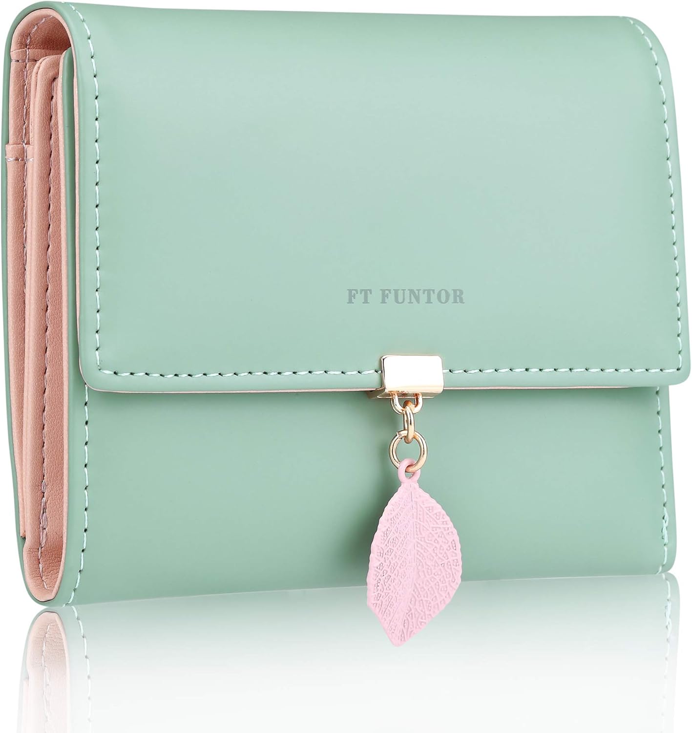 FT FUNTOR PU Leather Wallet for Women, Special RFID-Blocking Ladies Bifold Walle...