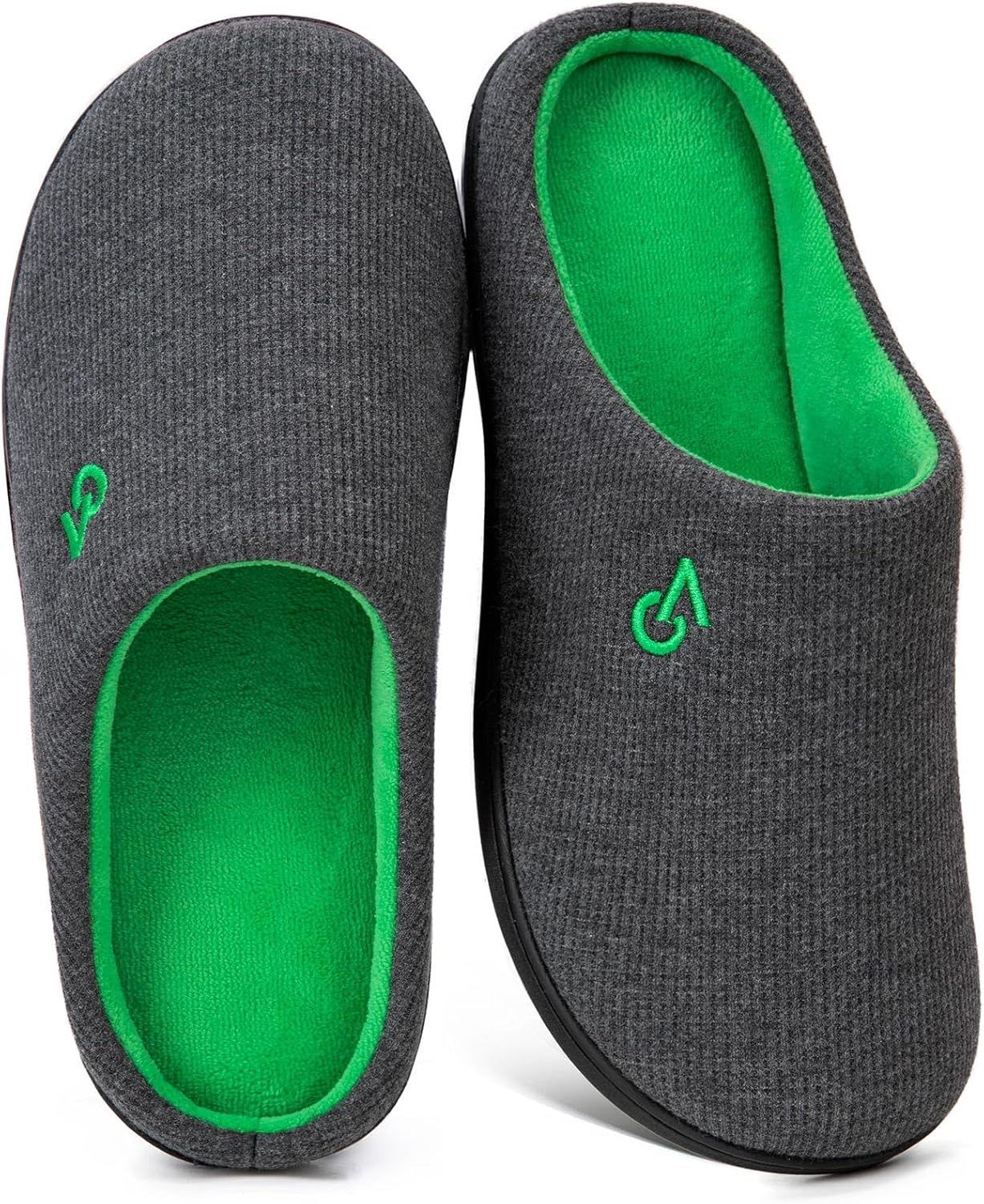 VeraCosy Men's Two-Tone Memory Foam Slippers, Special Men's Footwear for Ultimat...