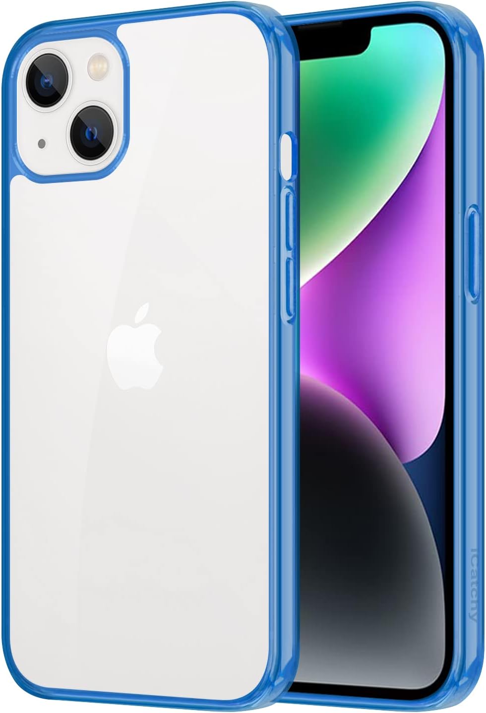 iCatchy for iPhone 14 Case 6.1-Inch, Shockproof Bumper Phone Cover, Anti-Yellowi...