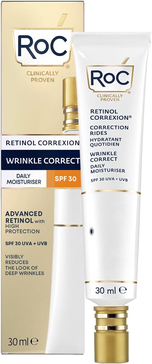 RoC Retinol Correxion Wrinkle Correct Daily Moisturiser, Special Hydration SPF C...