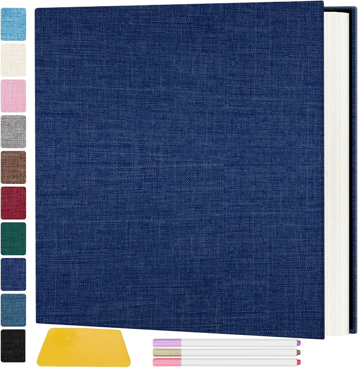 Large 18In Photo Album, Special Scrapbook Albums with Self Adhesive 60 Pages, Un...