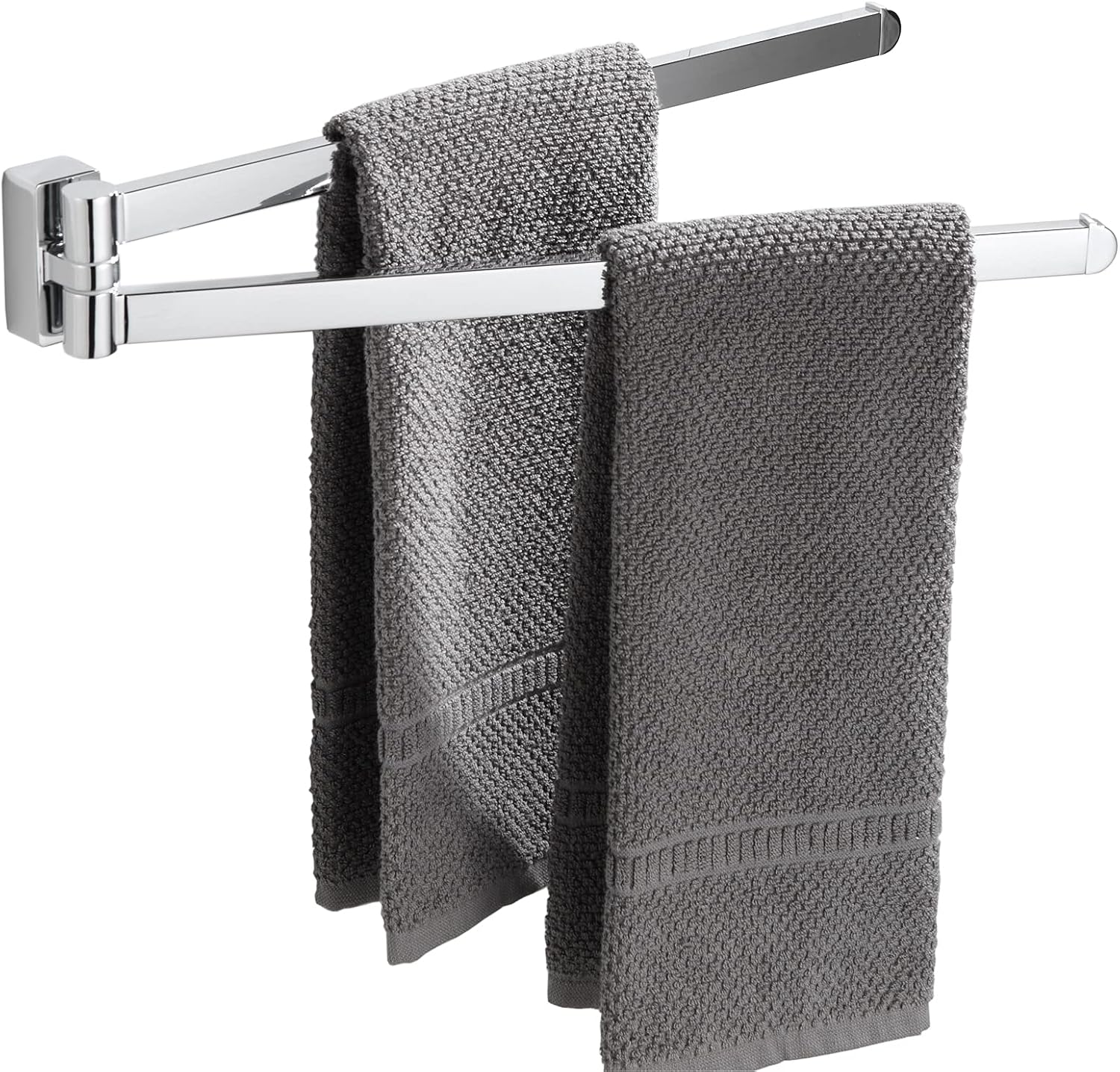 BGL Chrome Swivel Towel Rail,Stainless Steel Bathroon Kitchen Wall Mounted Towel...