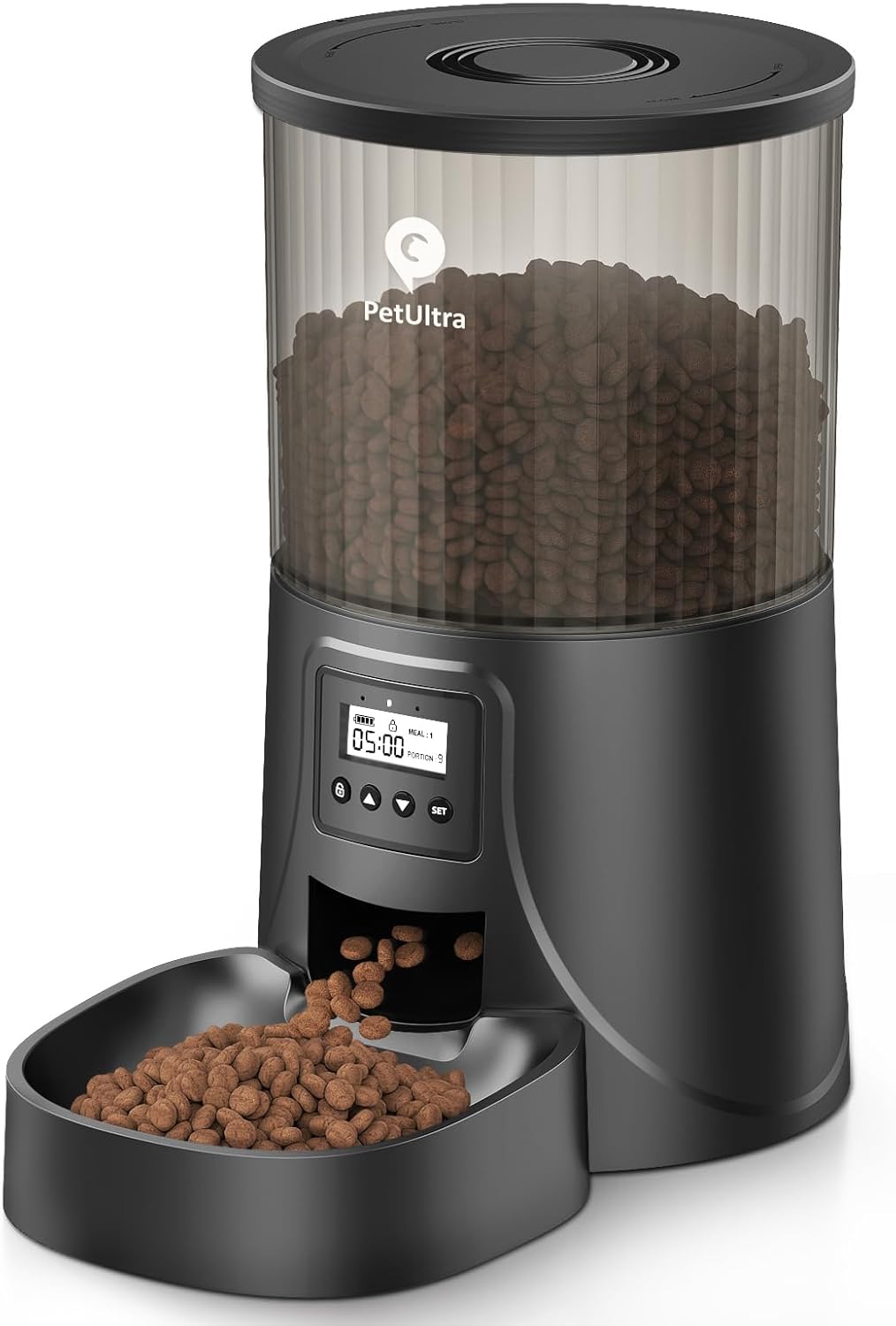 Automatic Cat Feeders, Timed Dog Feeder 4L Programmable Control 1-6 Meals Pet Dr...