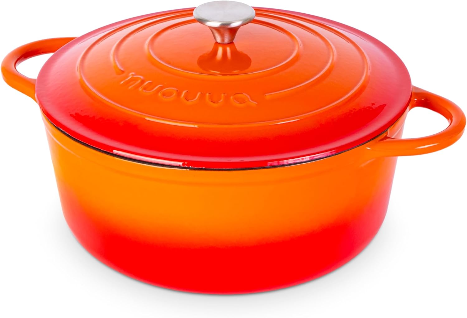 Nuovva Cast Iron Dutch Oven, Special Dutch Oven Cookware with Non-Stick Ovenproo...
