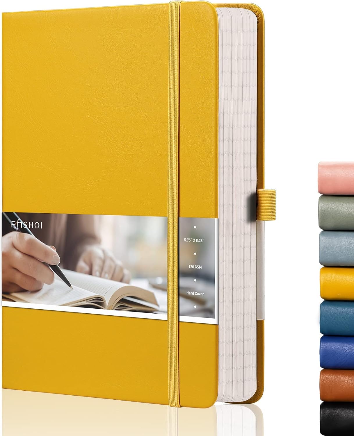 , EMSHOI A5 Notebook, High-Quality Lined Journal with 256 Numbered Pages, Specia...