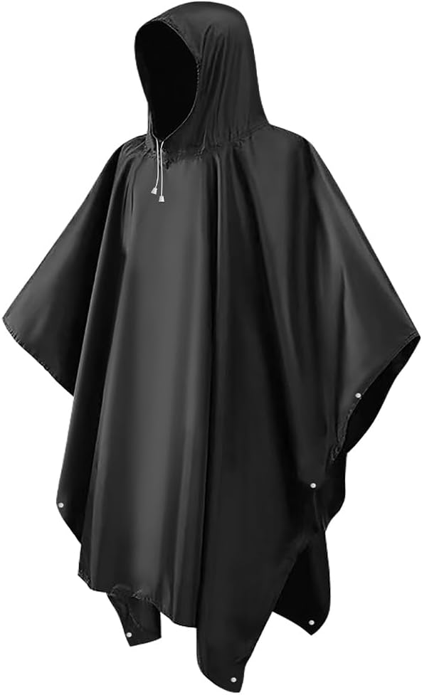 CHGANG Waterproof Rain Poncho,Rain Poncho For Adult, Lightweight Reusable Poncho...