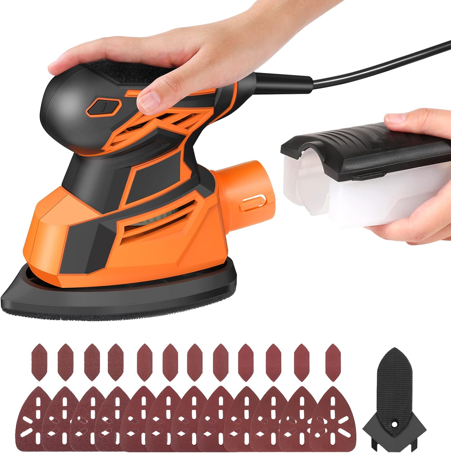 Vastar Mouse Sander, 130W 14000RPM Detail Sander with Dust Collector, Sander for...
