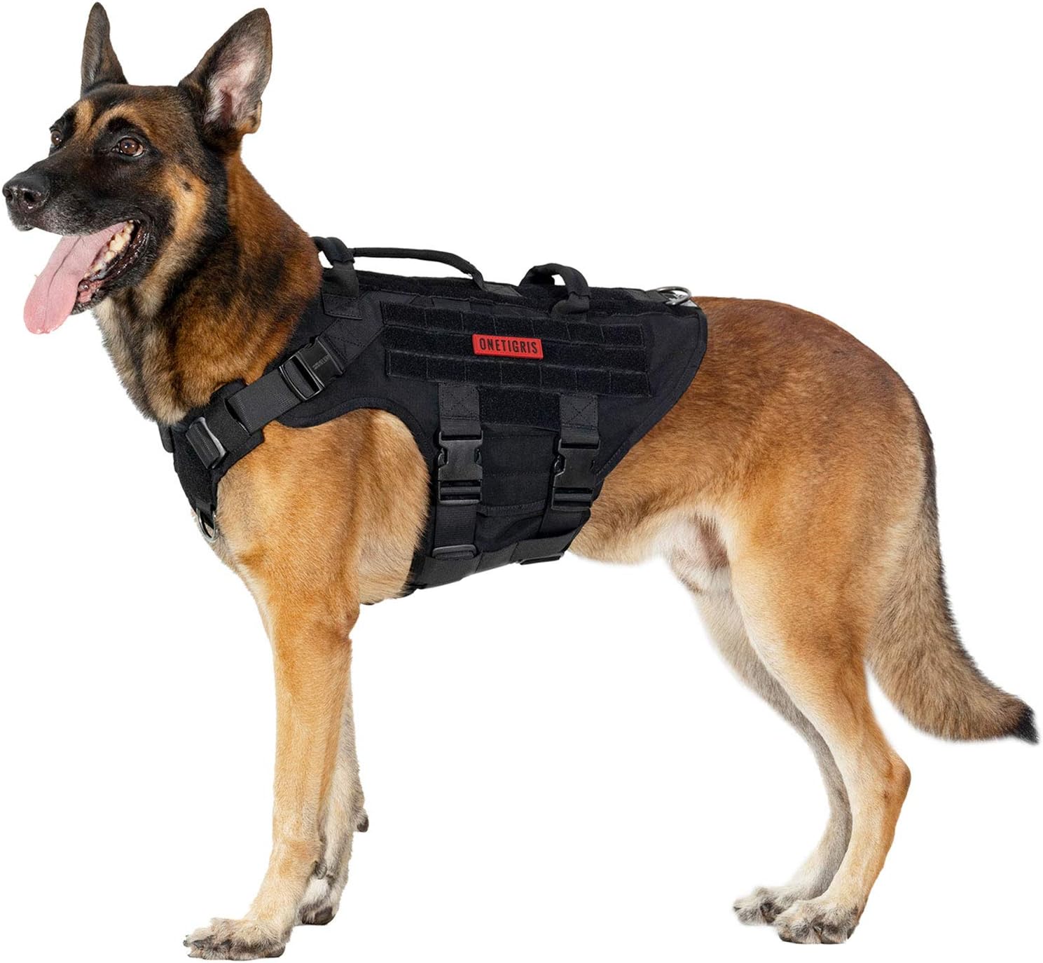 OneTigris X Destroyer Tactical Dog Harness, Special Heavy Duty Dog Vest with Met...