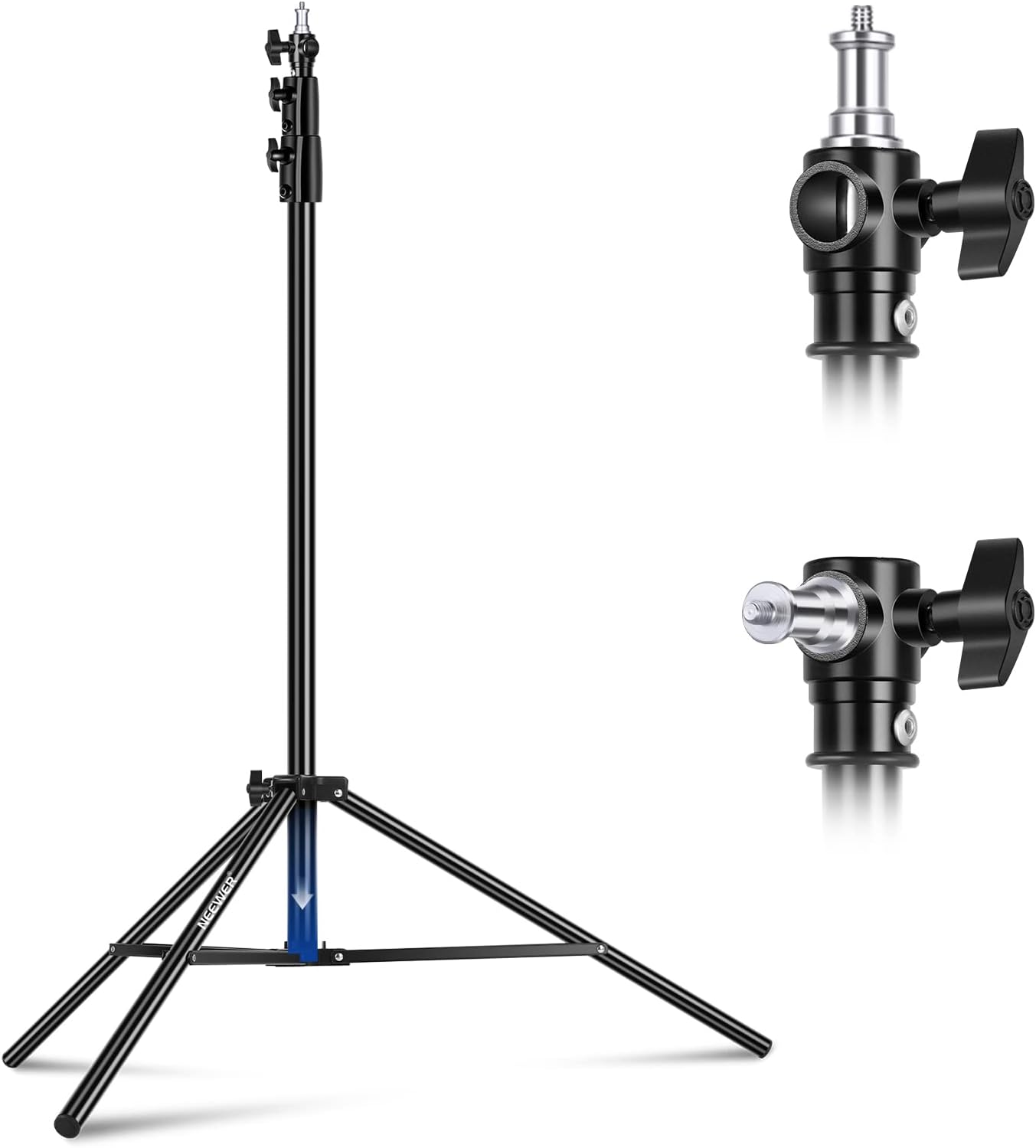 NEEWER 8.5ft/2.6m Air Cushioned Light Stand, Heavy Duty Metal Photography Tripod...