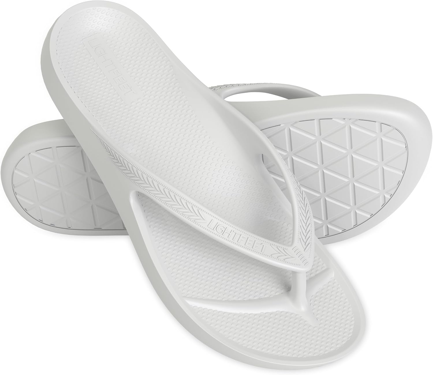 LightFeet Arch Support Flip Flops, Special Unisex Plantar Fasciitis Slippers, In...