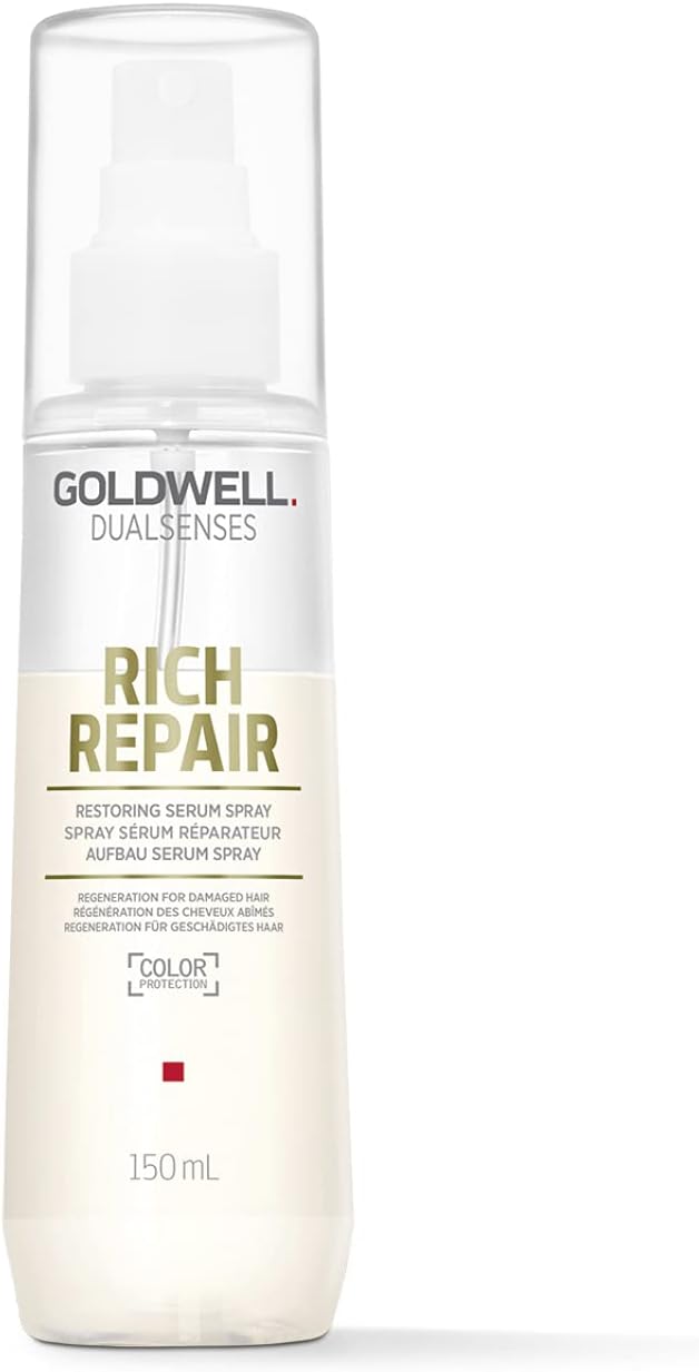 Goldwell Dualsenses Rich Repair Restoring Serum Spray, for Dry to Damaged Hair,...