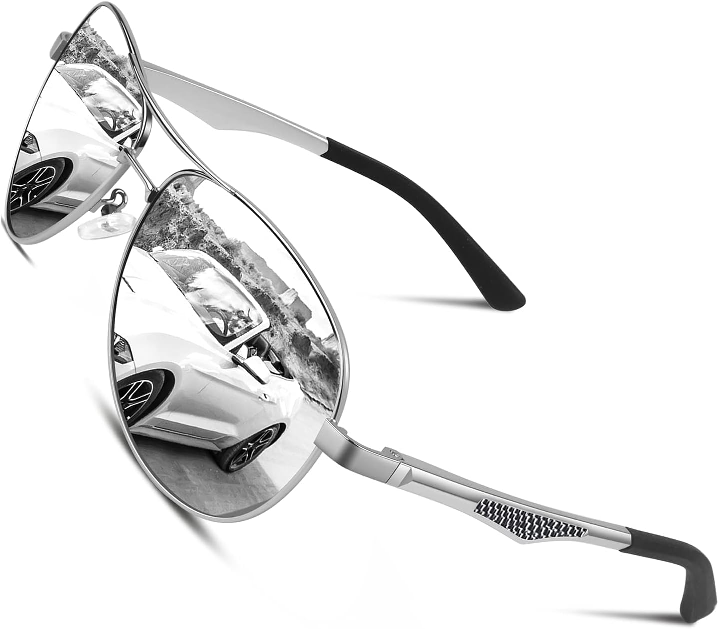 CGID Mens Polarised Sunglasses Premium Al-Mg Alloy Pilot Unisex Sun Glasses UV P...