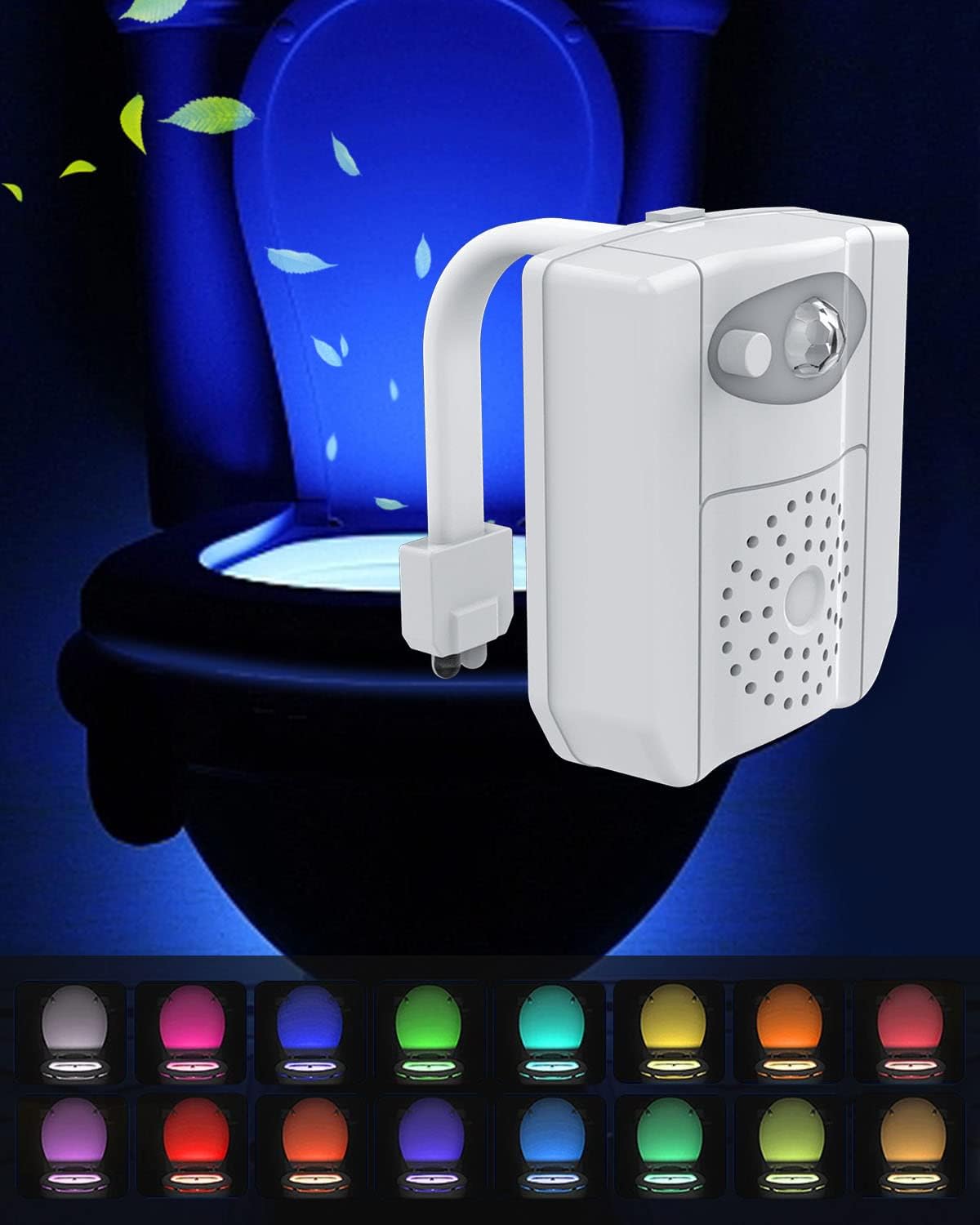 Toilet Light Inside Toilet - Rantizon Upgraded Motion Activated Toilet Seat Ligh...