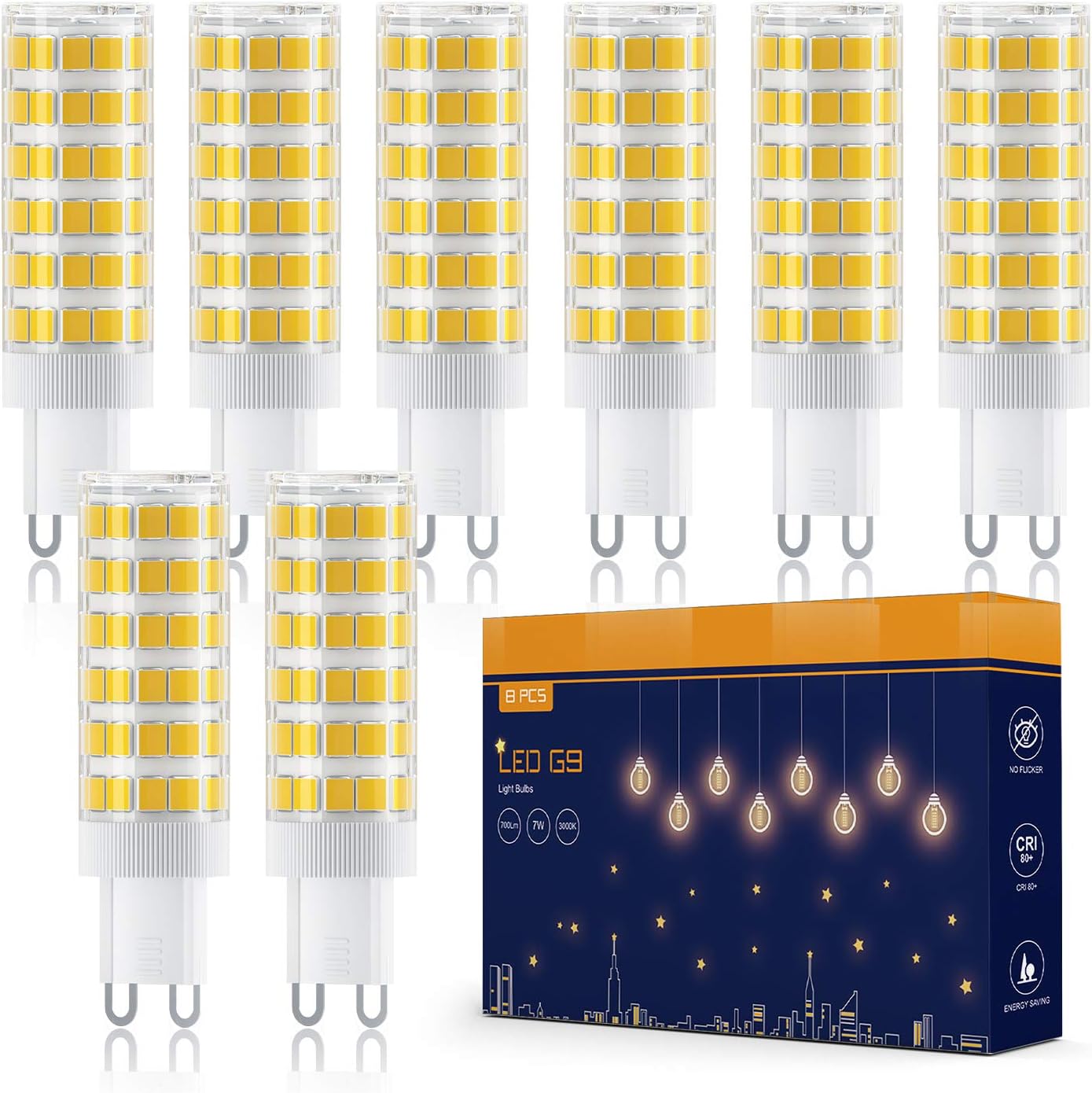 TASMOR G9 LED Bulbs, Special Lighting Decor for Ceiling Lights, Innovative Warm...