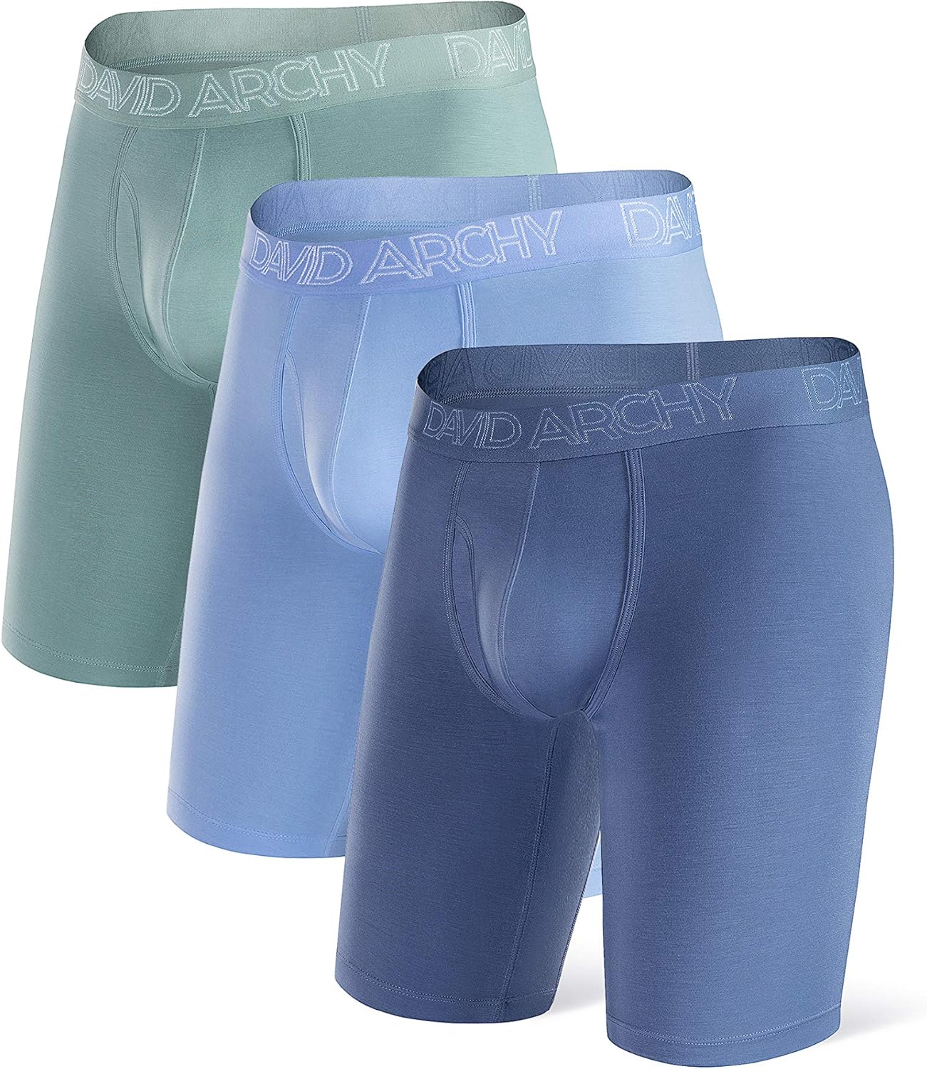 High-Quality DAVID ARCHY Mens Underwear, Special Bamboo Boxer Briefs, Comfortabl...