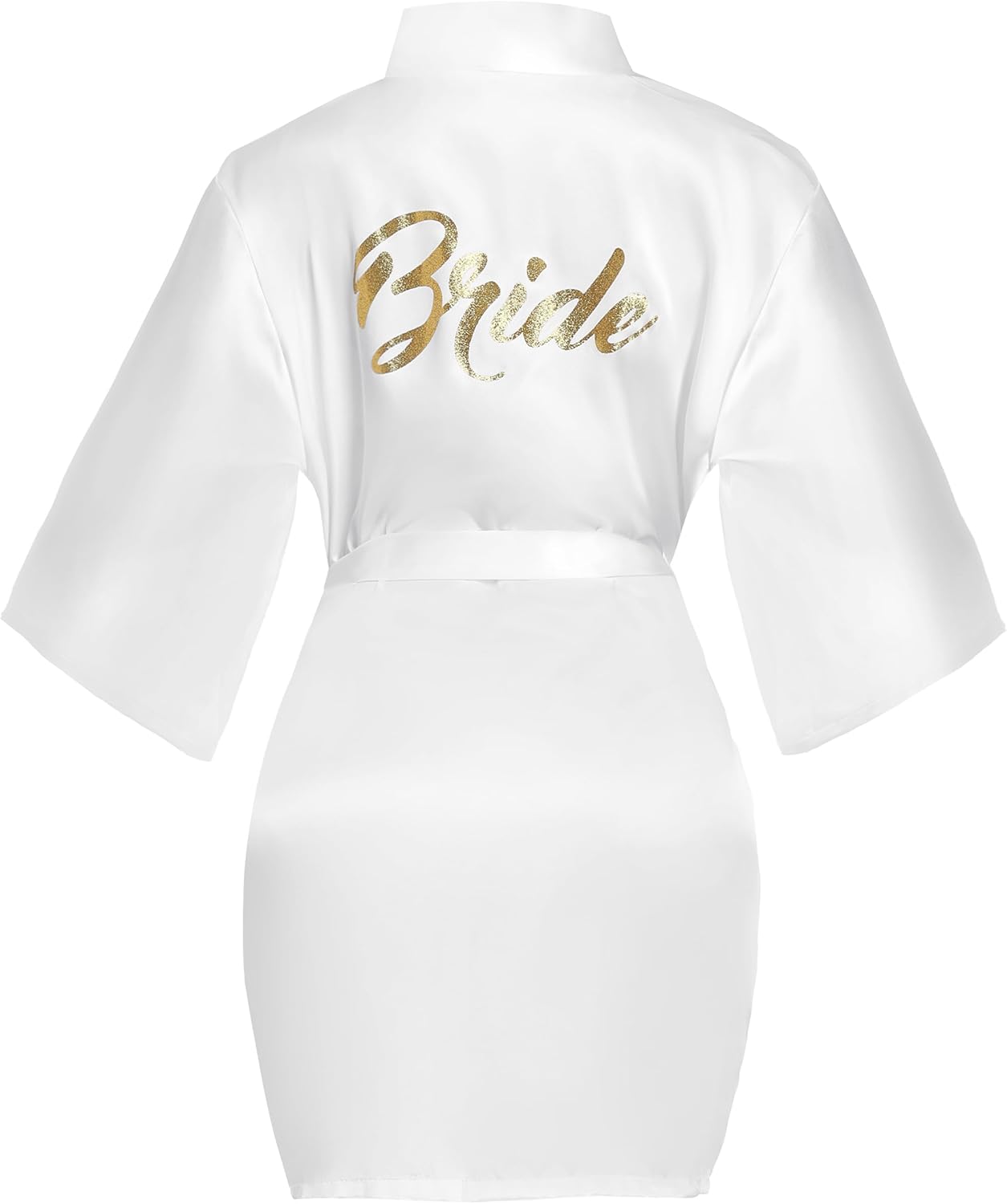 Lovasy Bride Robe, Special Satin Kimono Robe for Women, Innovative Silk Satin Dr...