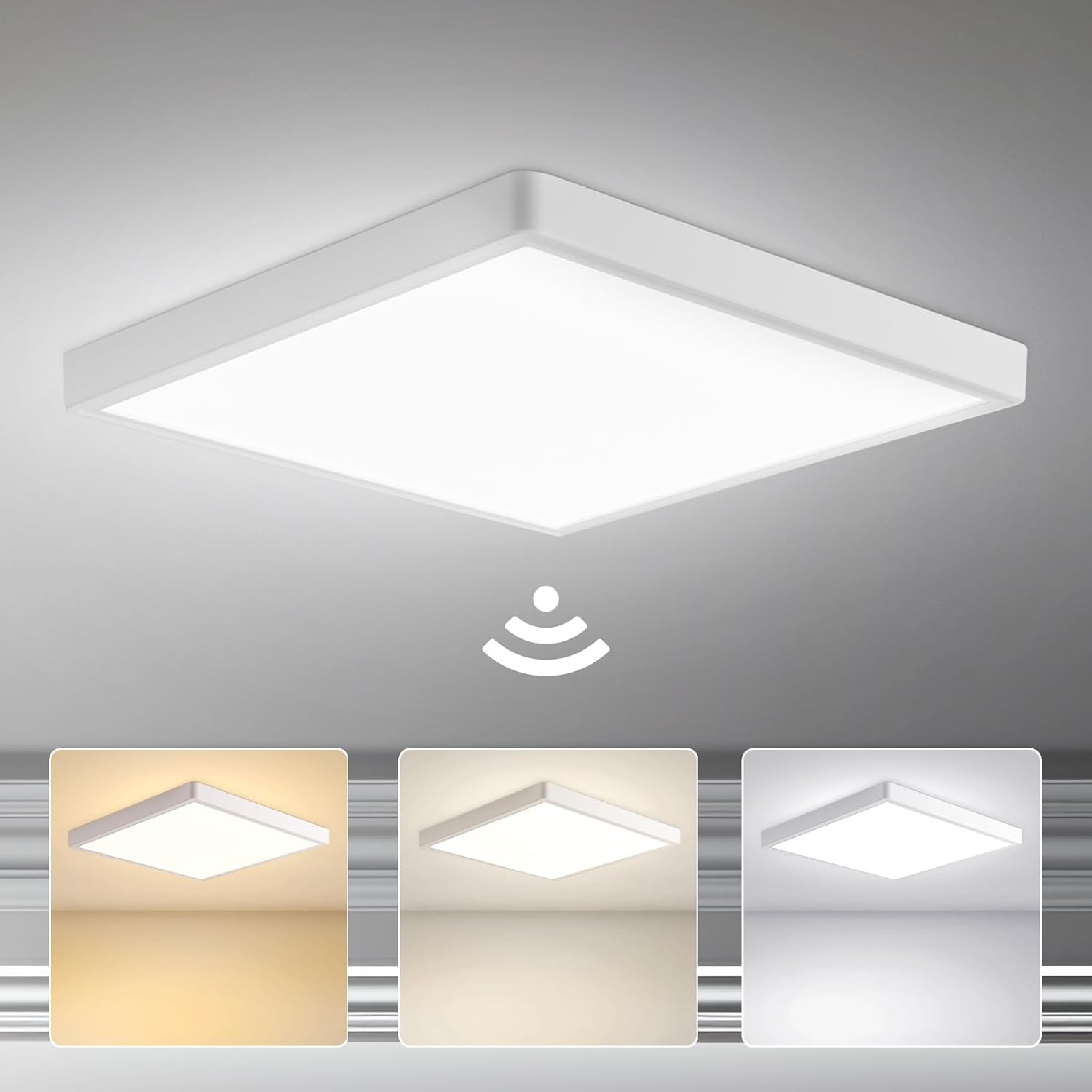 Yafido LED Ceiling Light, Special Ultra Slim 28W 2800LM Ceiling Lamp with Radar...