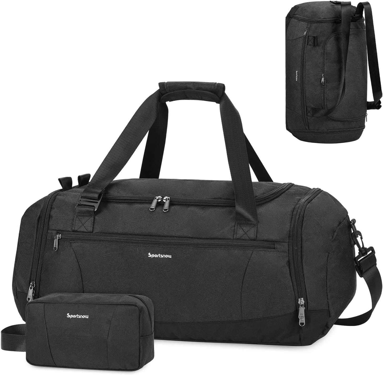 Gym Bag Backpack Mens Weekend Travel Bag with Shoes, Wet Compartments and Toilet...