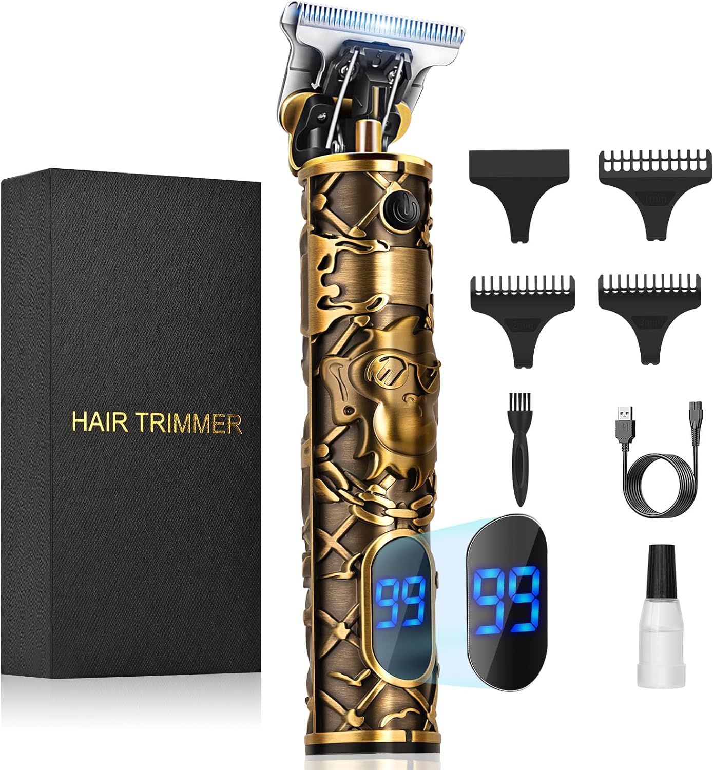 YiLFo Hair Clippers Beard Trimmer, Special Precision Detailer Trimmer for Men Co...