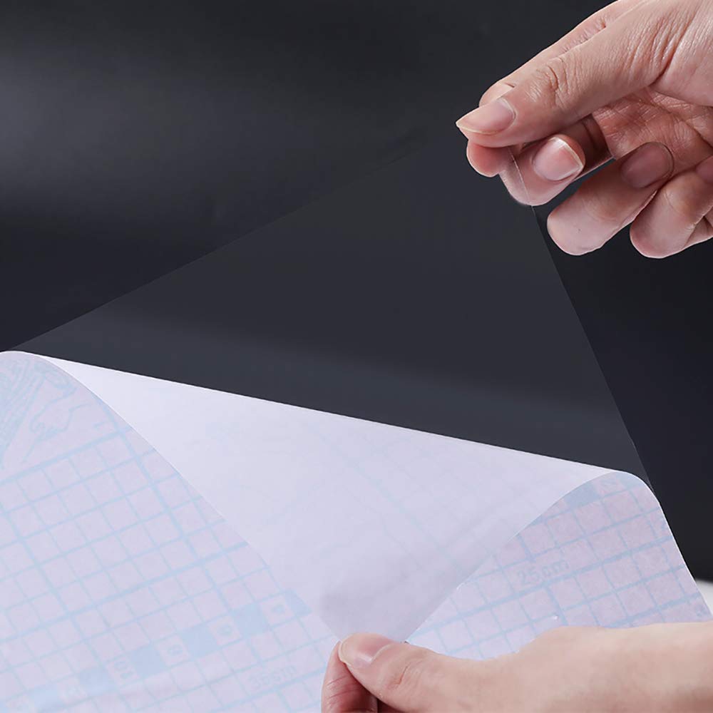 Hode Clear Sticky Back Plastic Roll, Special Book Cover Film for School Kitchen...