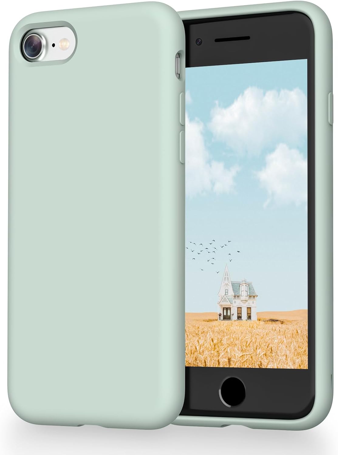 OitiYaa Liquid Silicone Case Compatible with iPhone SE 3/2 (2022/2020), iPhone 8...