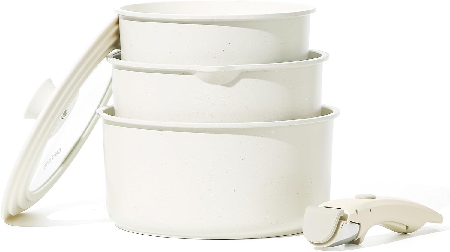 CAROTE Nonstick Saucepan, Special Non Stick Sauce Pot with Detachable Handle, In...