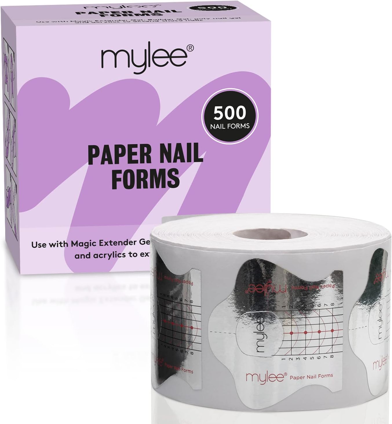 Mylee Nail Paper Forms, Special Professional Nail Art Tools for Nail Extensions,...