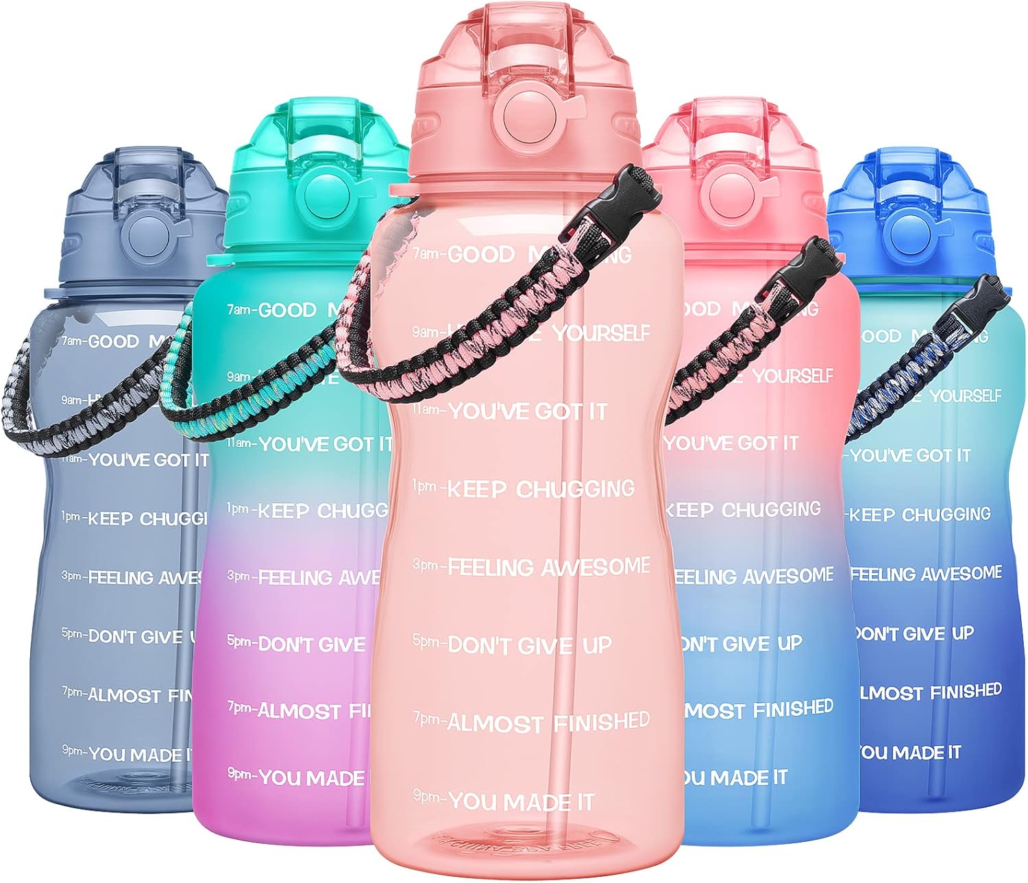 MEITAGIE Motivational Water Bottles, Special Water Bottles with Time Marker, Inn...