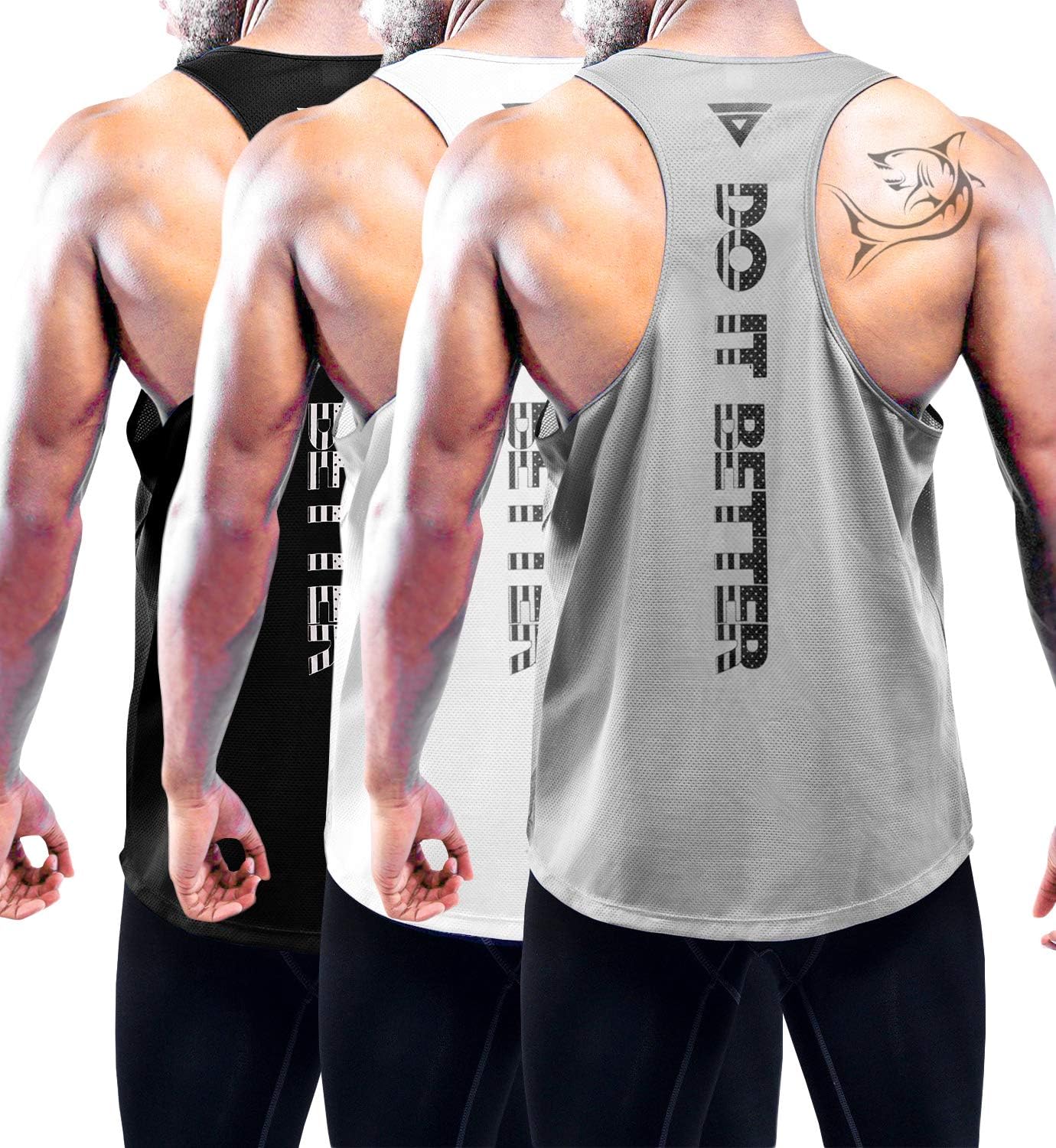 Boyzn Men's Tank Tops, Special Dry-Fit Athletic Muscle Sports Tank Top, Innovati...