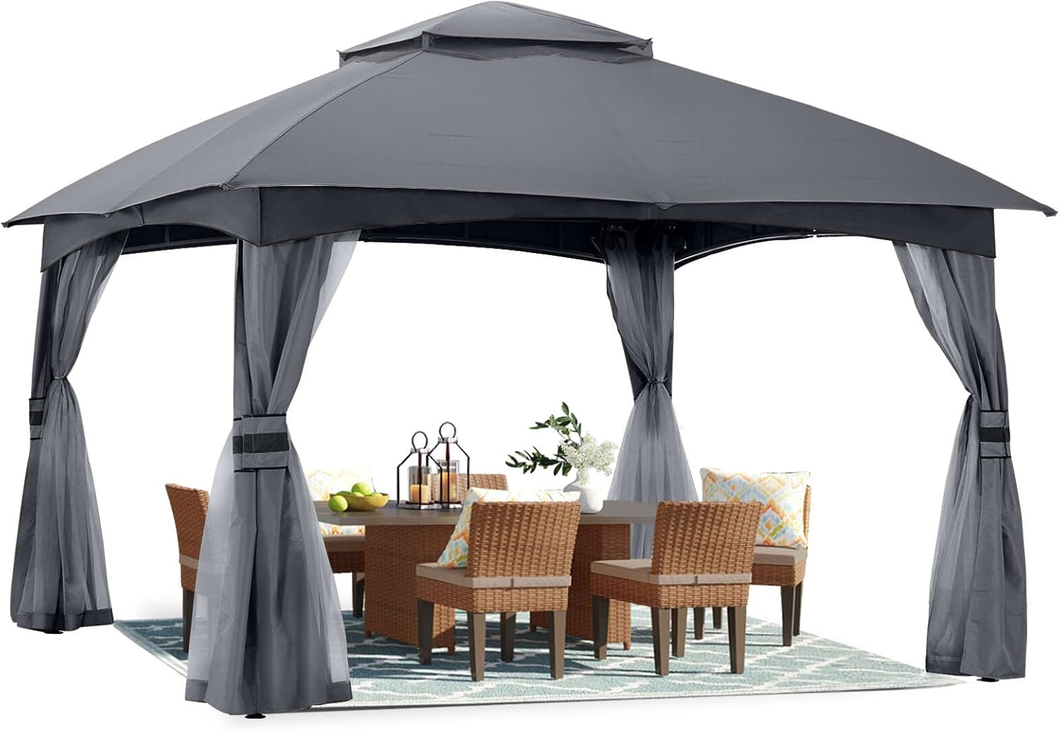 ABCCANOPY 10x10 Outdoor Gazebo - Patio Gazebo with Mosquito Netting, Outdoor Can...