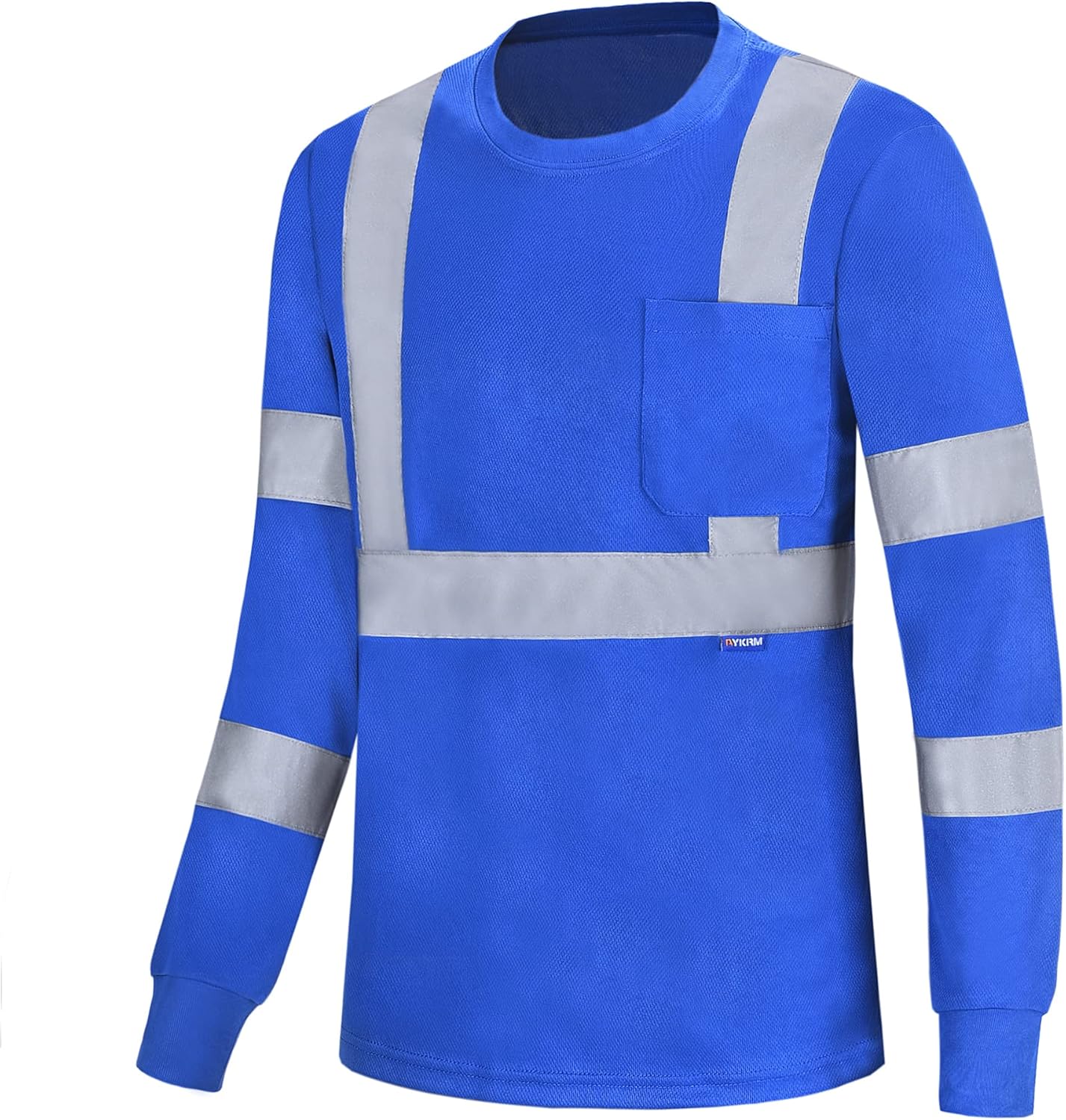 A-SAFETY Safety Shirt, High-Visibility Work T-Shirt, Special Long Short Sleeve S...