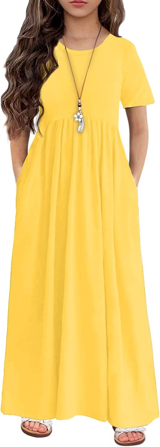 Arshiner Girls Maxi Dress, Special Casual Holiday Dress for Girls, Stylish Maxi...