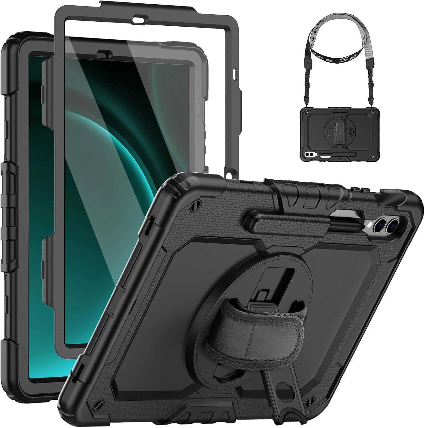 SEYMCY Case for Samsung Galaxy Tab S9 FE+ Plus/S9 Plus Case 12.4 inch 2023, Shoc...