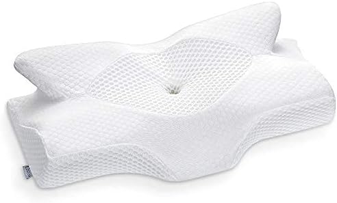 Elviros Cervical Contour Memory Foam Pillow for Neck Pain Orthopedic Neck Pillow...