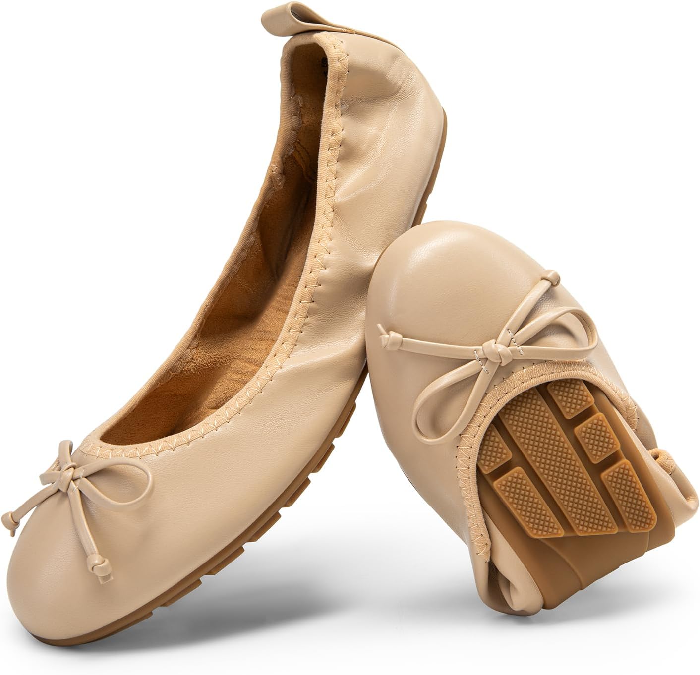 DREAM PAIRS Women's Flats, Special Foldable Ballet Flats for Women, Innovative B...