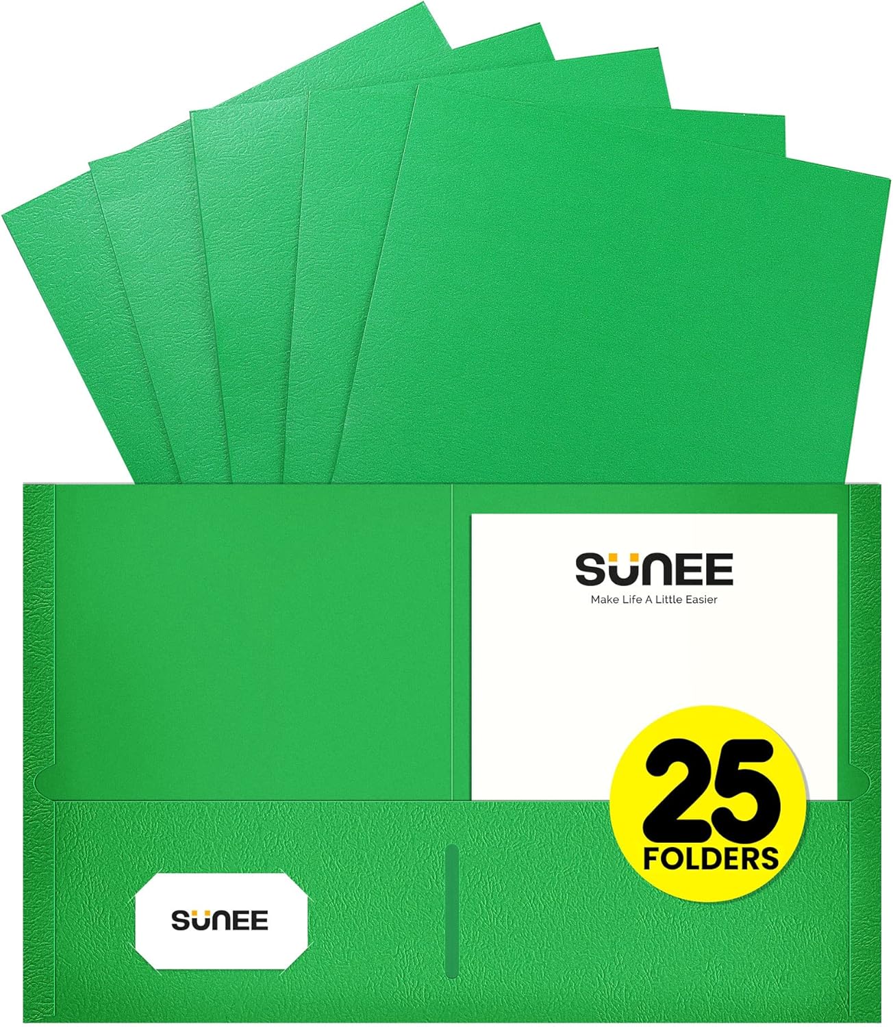 SUNEE Folders with Pockets, Innovative 2 Pocket Folders Fit Letter Size Paper, S...