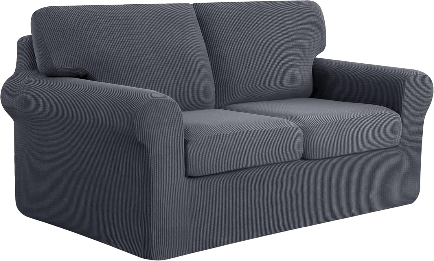 subrtex 5 Piece Stretch Loveseat Slipcover,Couch Cover for 2 Cushion Washable So...