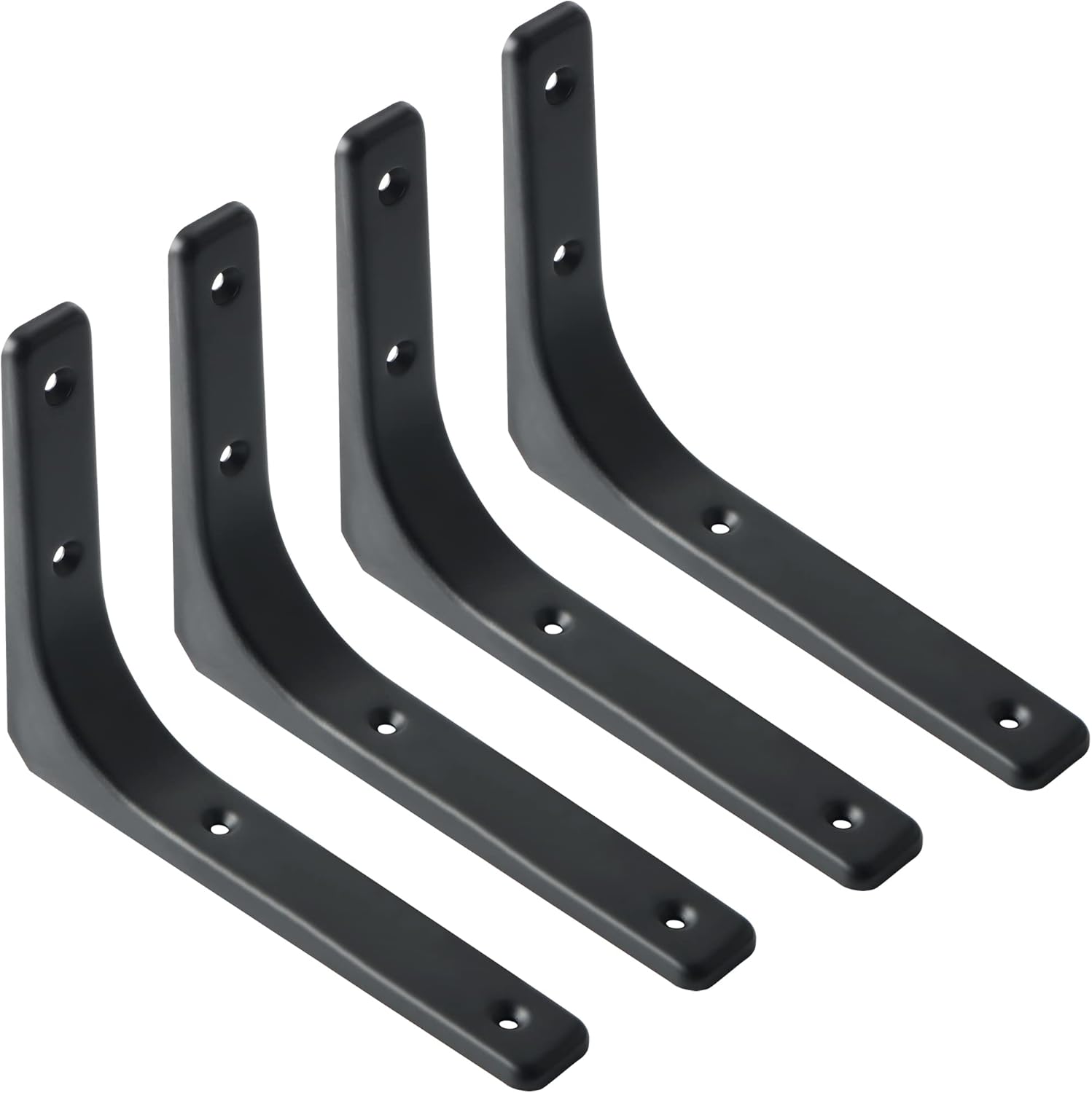 Sayayo Black Shelf Bracket Heavy Duty Metal L Bracket for Shelf, Wooden Shelf Su...