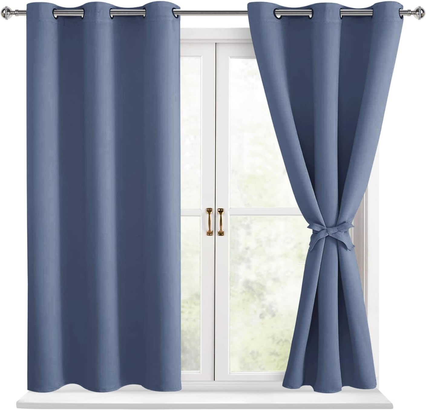 Hiasan Short Blackout Curtains for Bedroom - Thermal Insulated & Energy Saving W...