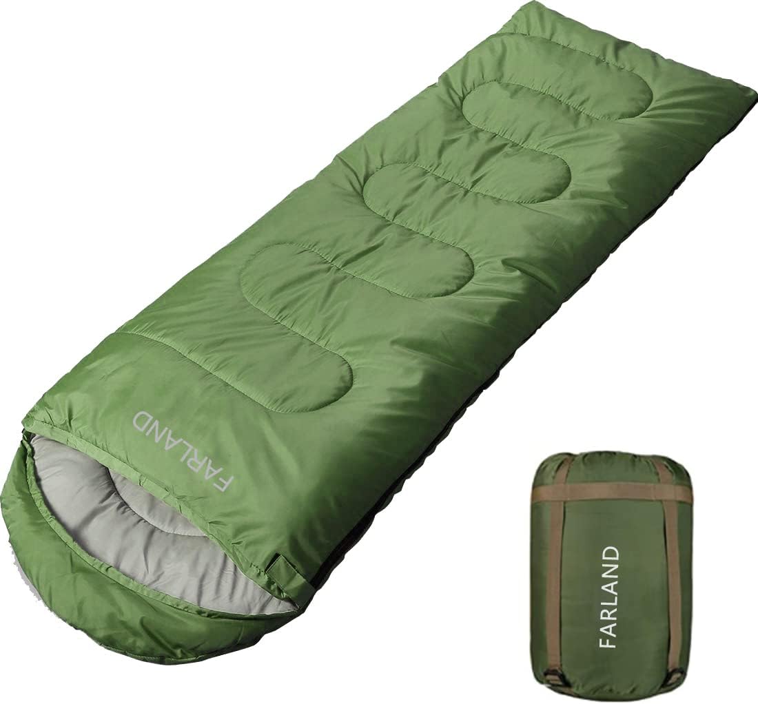FARLAND Sleeping Bags 20℉ for Adults Teens Kids with Compression Sack Portable a...