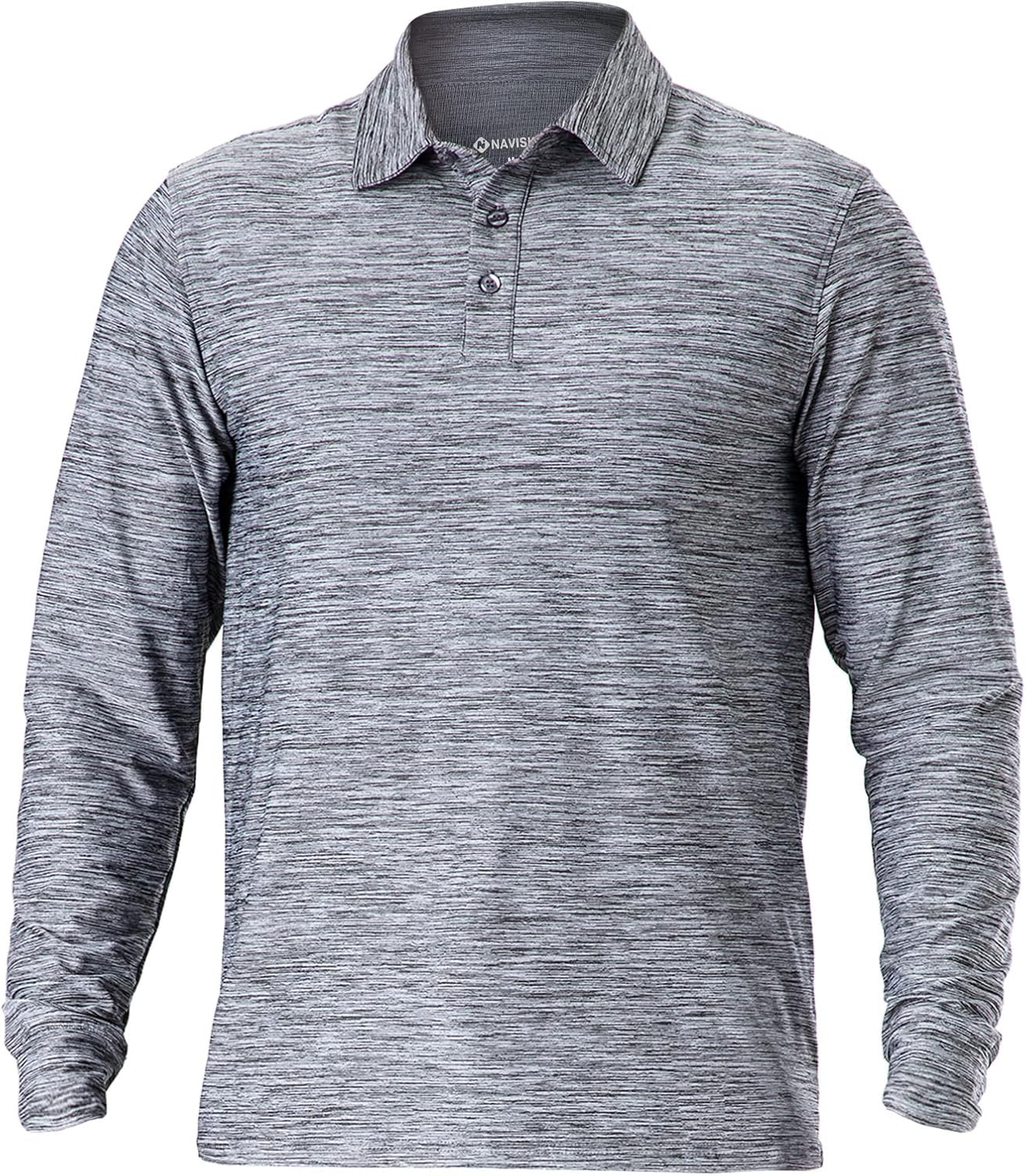 NAVISKIN Men's Polo Shirts Quick Dry Golf Shirts UPF 50 Long and Short Sleeve Mo...