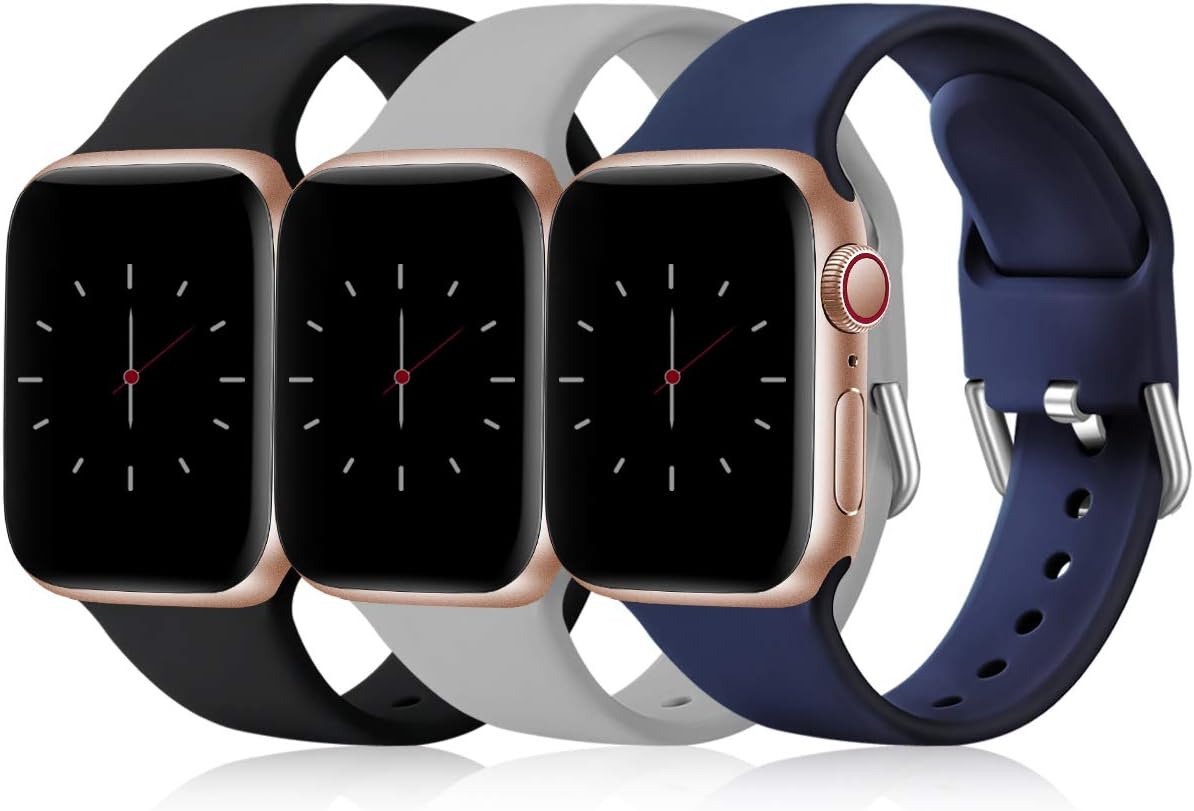Wepro Pack 3 Straps Compatible with Apple Watch Strap 44mm 40mm 38mm 42mm 45mm 4...