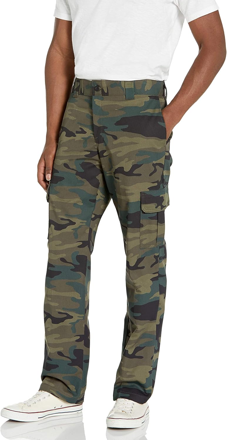 Dickies Men's Regular Straight Stretch Twill Cargo Pant Big 34W x 34L Hunter Gre...