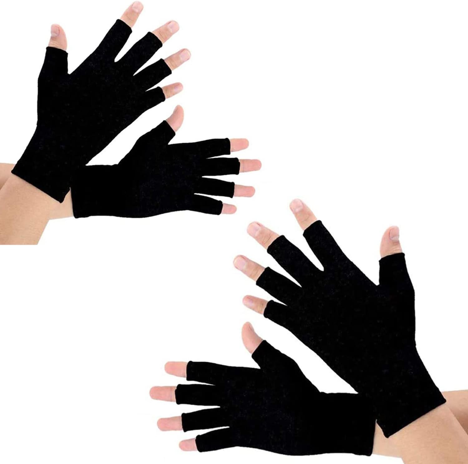 SUPERFA 2 Pairs Compression Gloves for Arthritis for Women and Men, Bamboo Arthr...