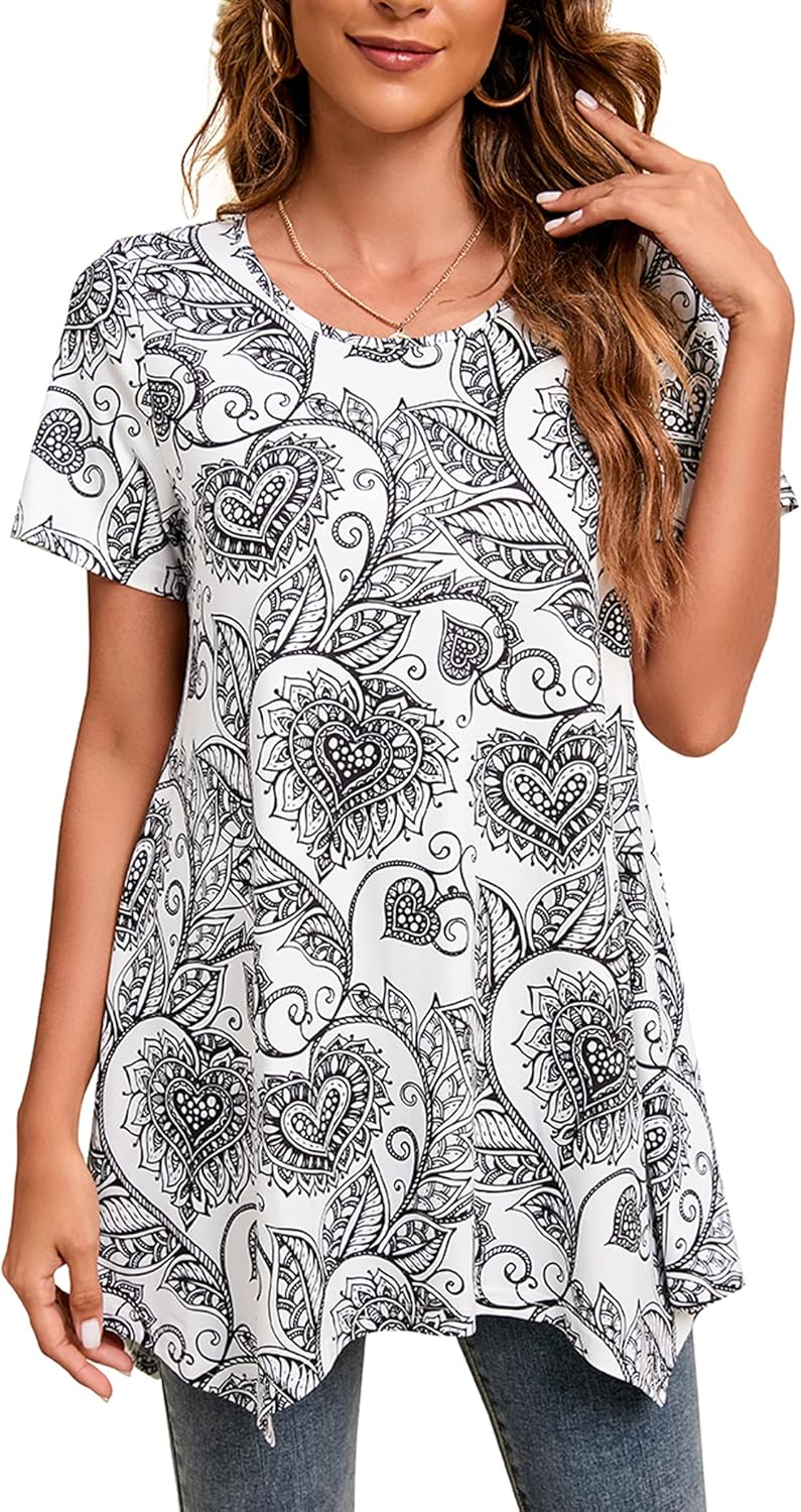 Enmain Womens Casual Tunic Tops Long Sleeve Ladies Longline Tunic Blouse Shirts...