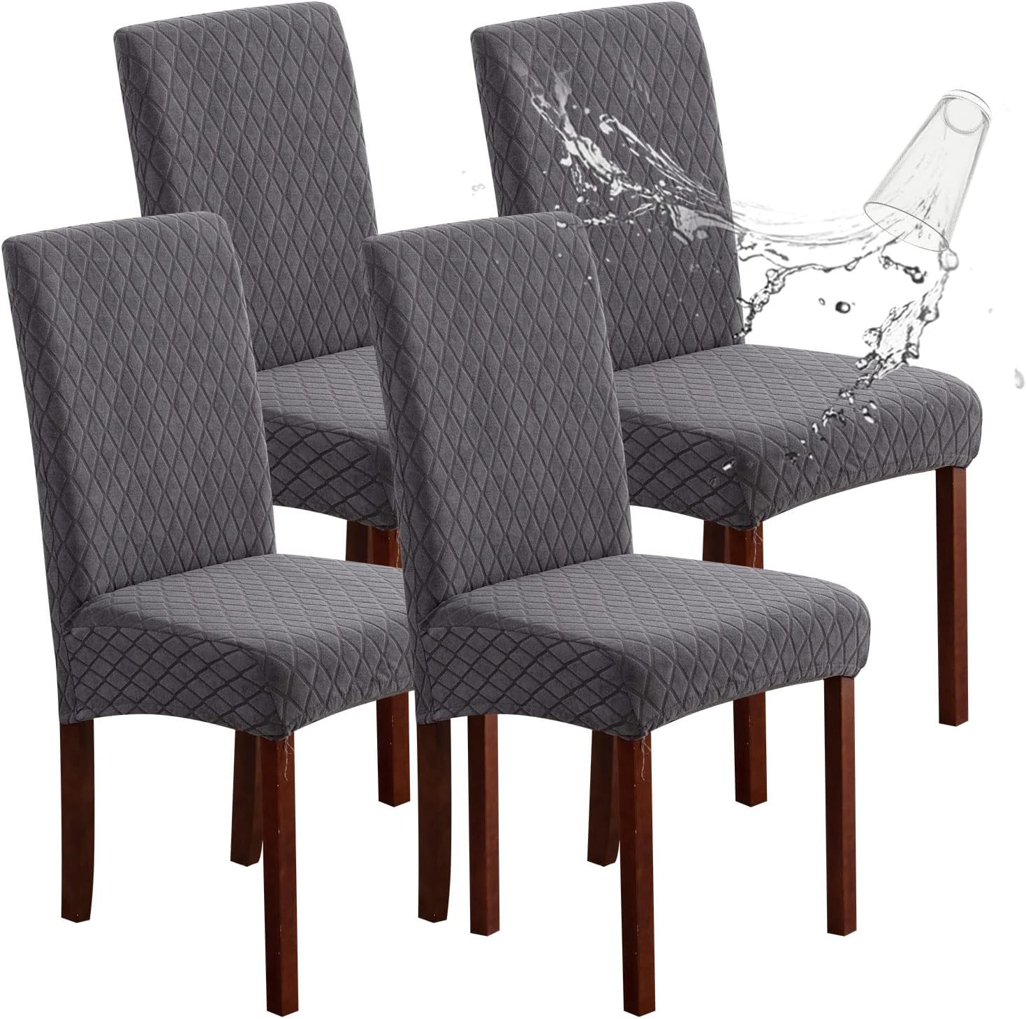 Special Genina Waterproof Chair Covers, High-Quality Dining Chair Cover Removabl...