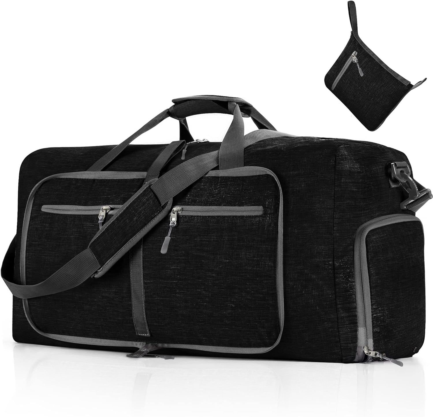 Travel Duffle Bag for Men, 65L 85L 115L Foldable Travel Duffel Bag with Shoes Co...