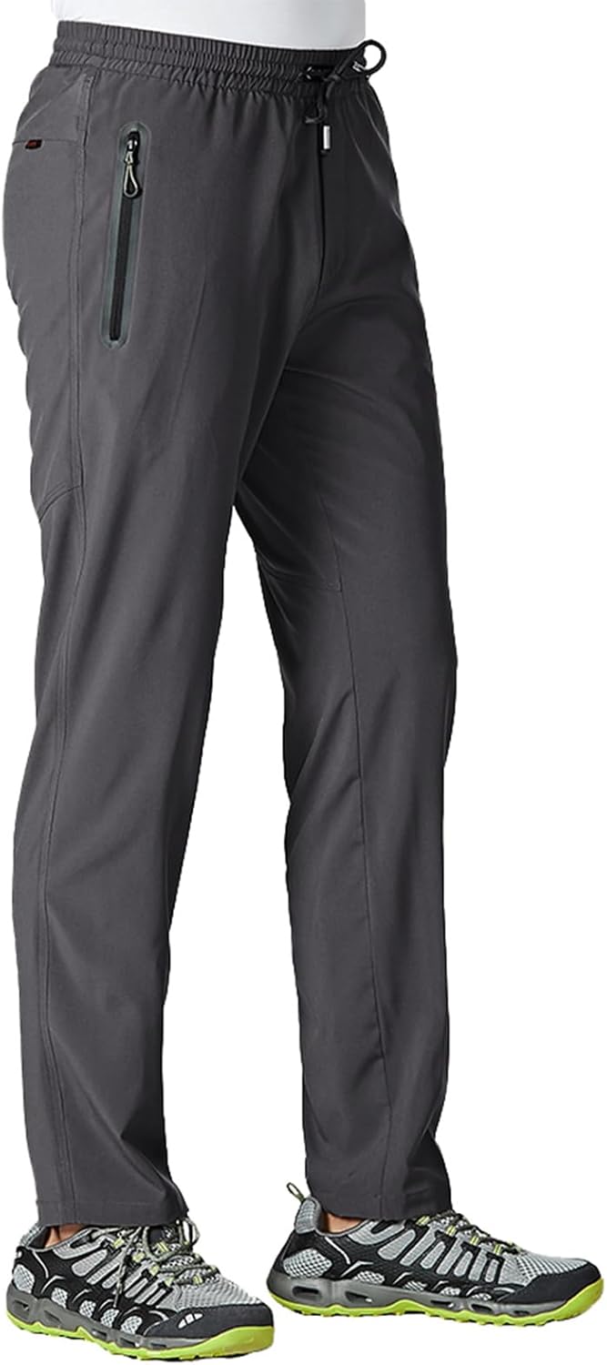 Top TBMPOY Men's Lightweight Hiking Travel Pants, Special Breathable Athletic Pa...