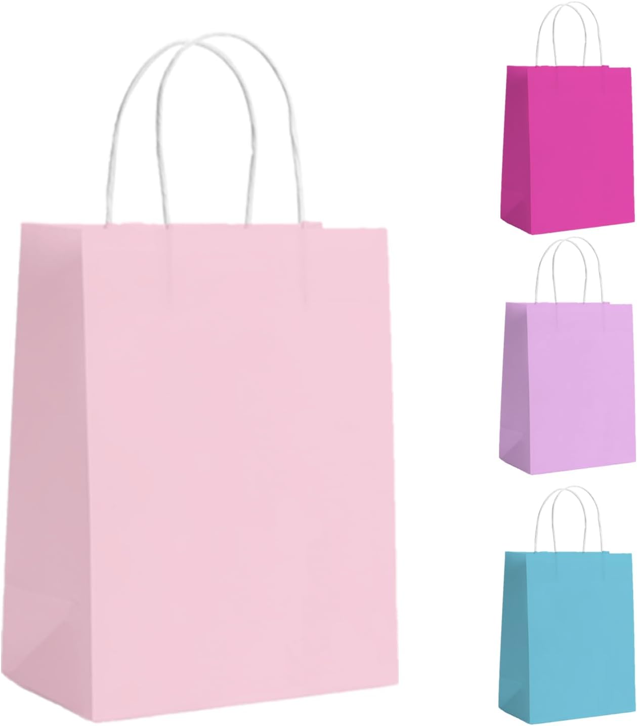 GIFTSAY Pink Party Bags, Special Paper Gift Bags for Kids Party, Unique Paper Ba...