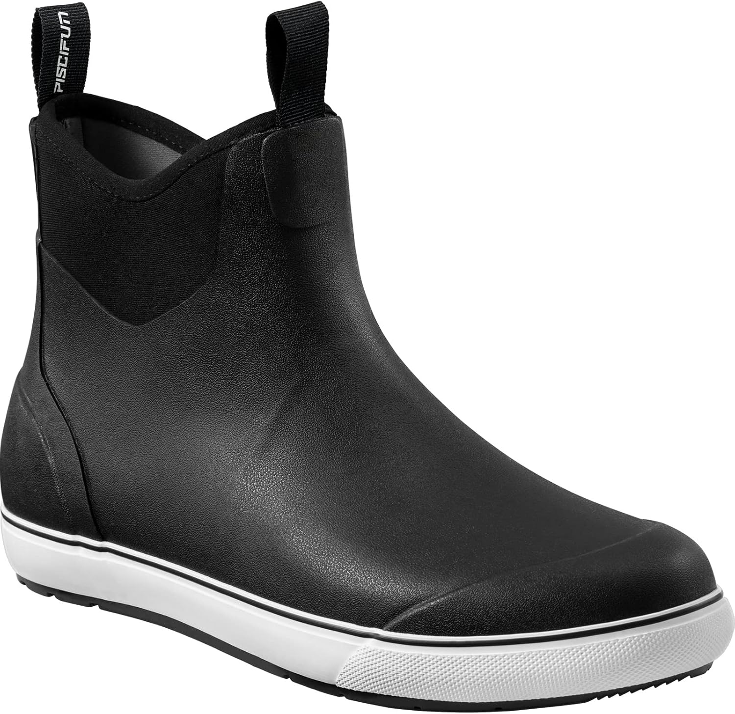 Piscifun Men’ s Deck Boots, Waterproof Fishing Rain Boots, Anti-Slip Rubber Boot...